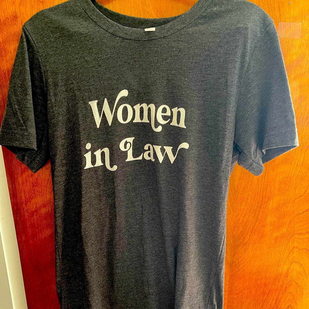 Women in Law Charcoal Gray Tee sz S